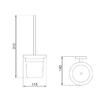 Satin Finished Stainless Steel Toilet Brush