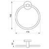 Satin Finished Stainless Steel Towel Hoop