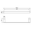 Toalheiro 40cm Aço Inox Dourado Serie VERONA