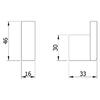 Brushed Stainless Steel Wall Hook, CORINTO Series Brushed Stainless Steel Wall Hook, CORINTO Series
