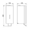 Stainless Steel Hospital Soap Dispenser 1L