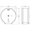 Jumbo Roll Holder XL Brushed Stainless Steel