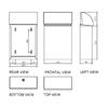  Satin Stainless Steel Wall Toilet Bucket