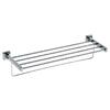 Prateleira Com Toalheiro Em Inox Brilhante 600 Mm