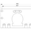 White Horizontal Wall Changing Table NOFER 