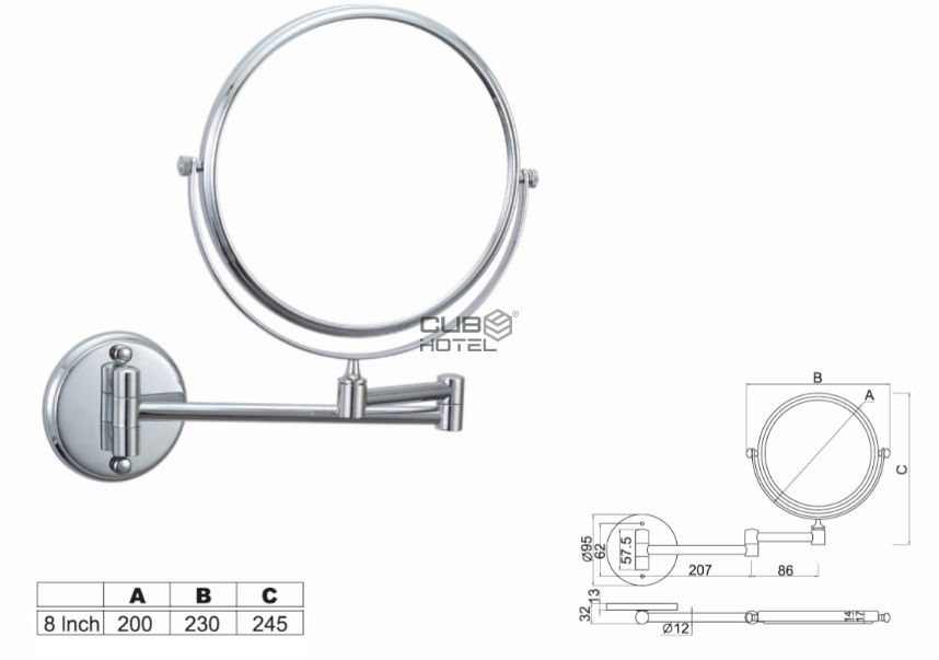 3X Round Magnifying Mirror