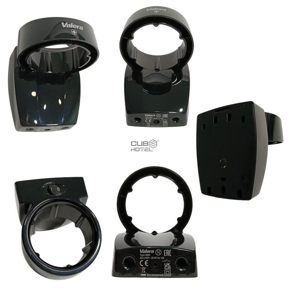 Secador Cabelo Valera Action Super Plus 1600W Preto com Suporte Parede