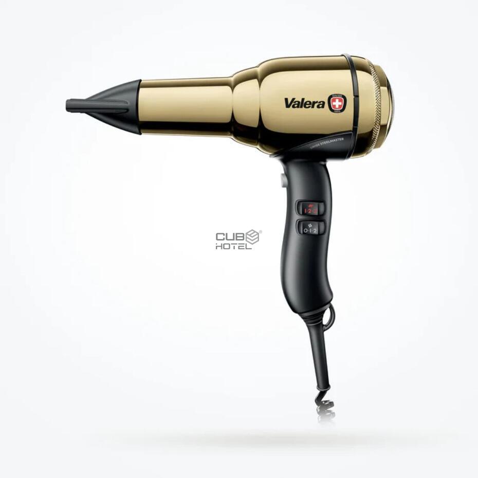 Secador Cabelo Swiss Metal Master 2100W Valera Dourado IONIC Uso Hotel