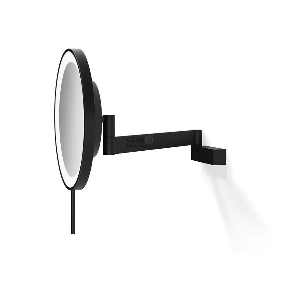 Espejo de Aumento con Iluminación LED Negro LINEA