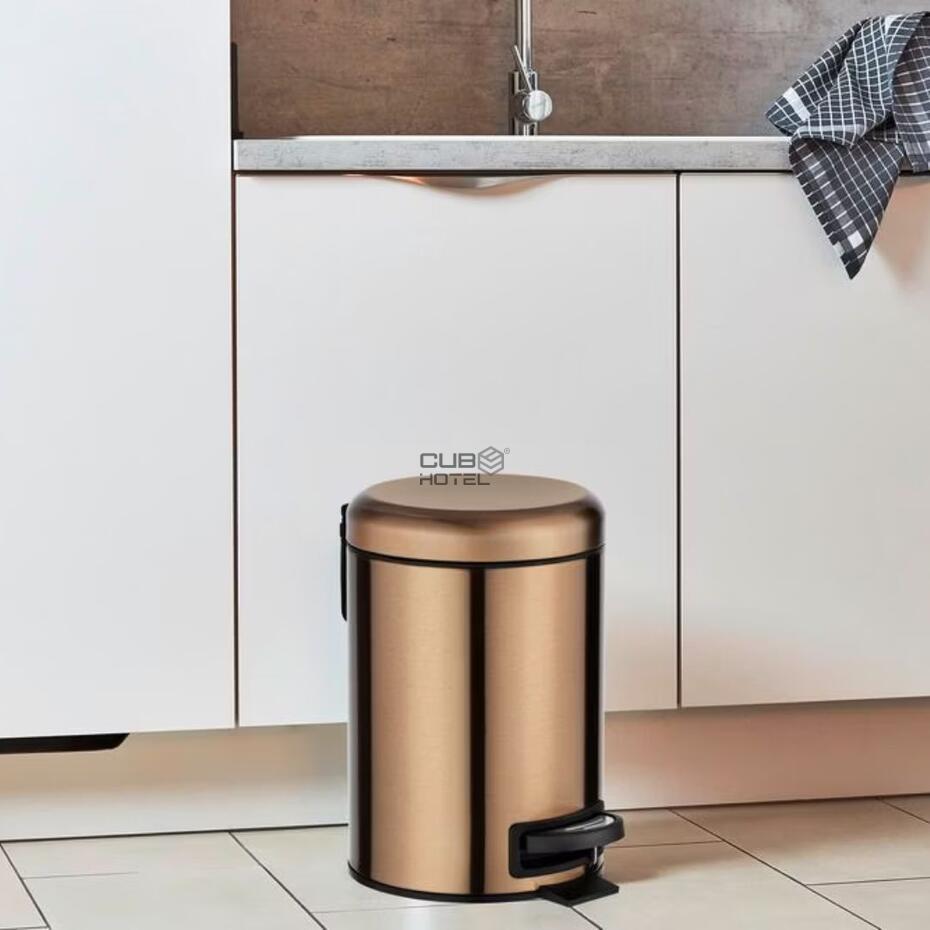 Copper Pedal Bin 3L
