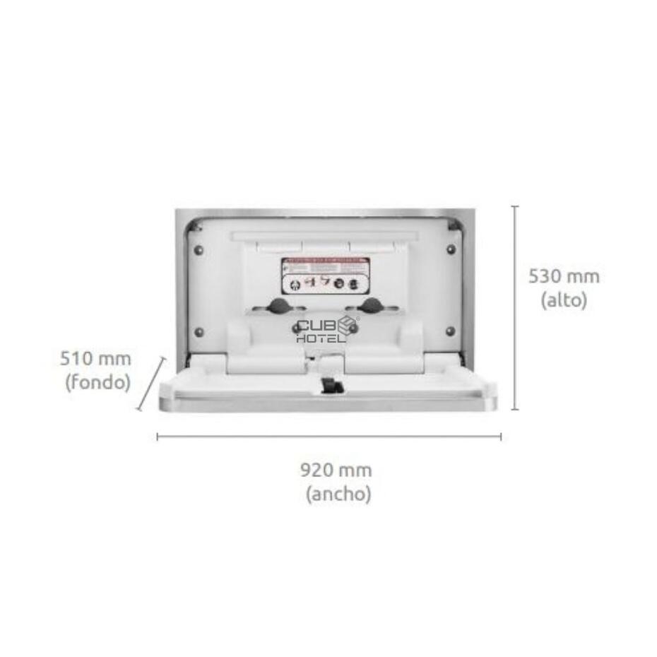 Horizontal Baby Changing Table – Satin