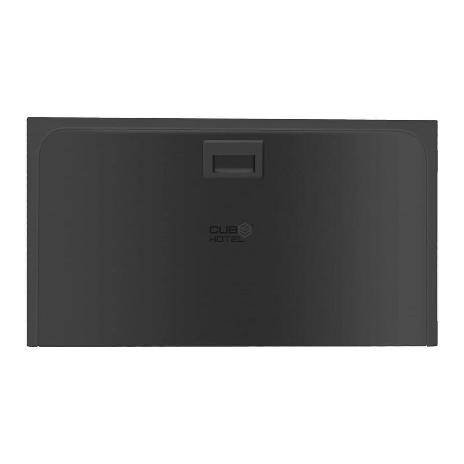 Horizontal Wall Mounted Baby Changing Station HDPE Antibacterial Black