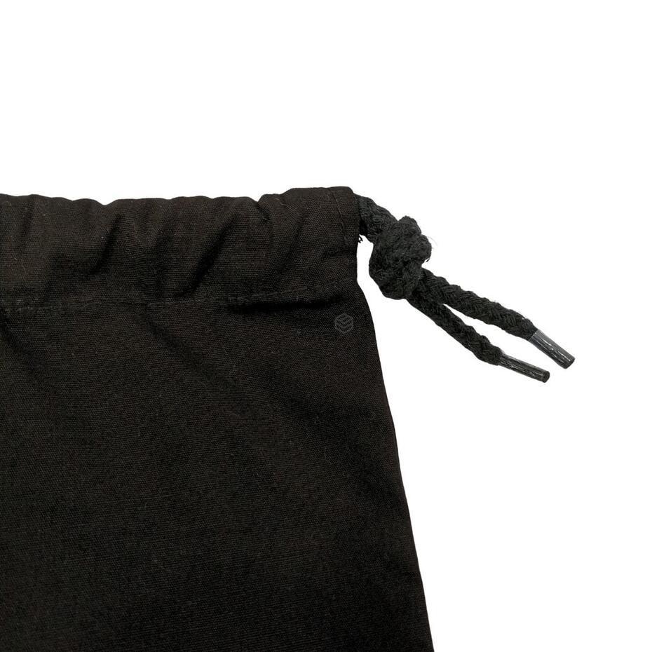 Saco de Lavandería Negro Algodón 60x40cm