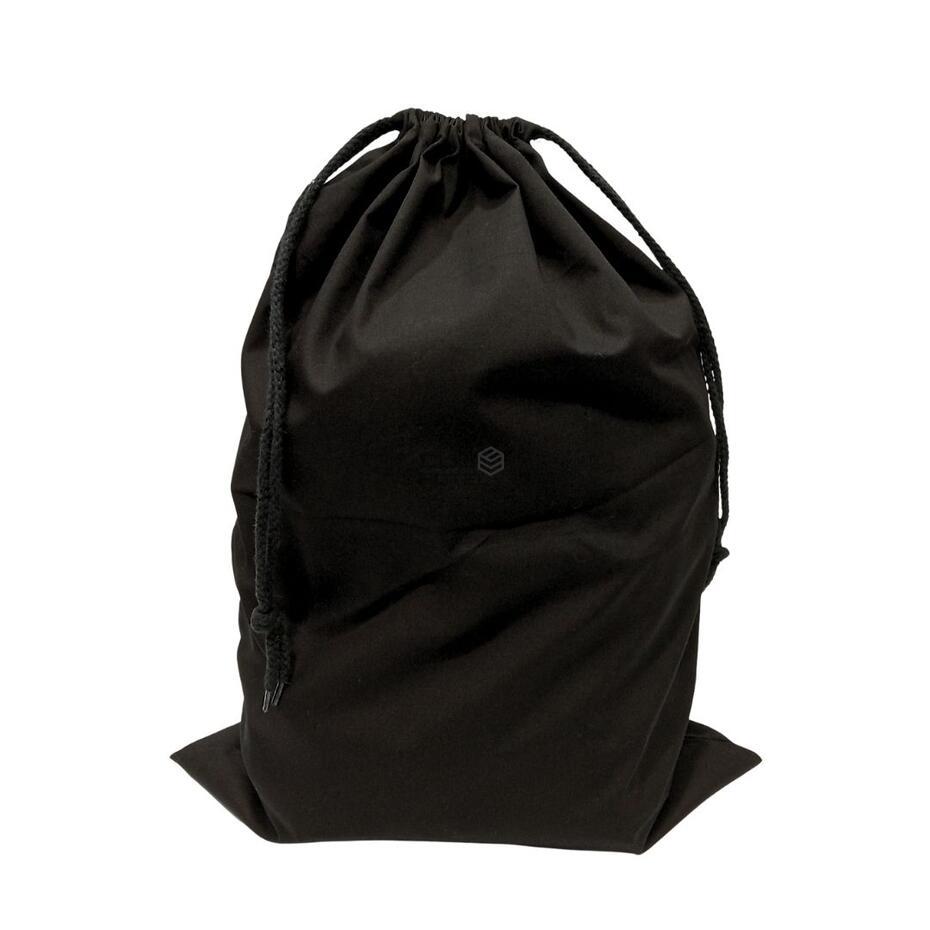 Saco de Lavandería Negro Algodón 60x40cm
