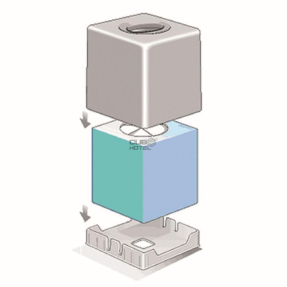 Cubo Cromado Dorado Abs Dispensador Tissue