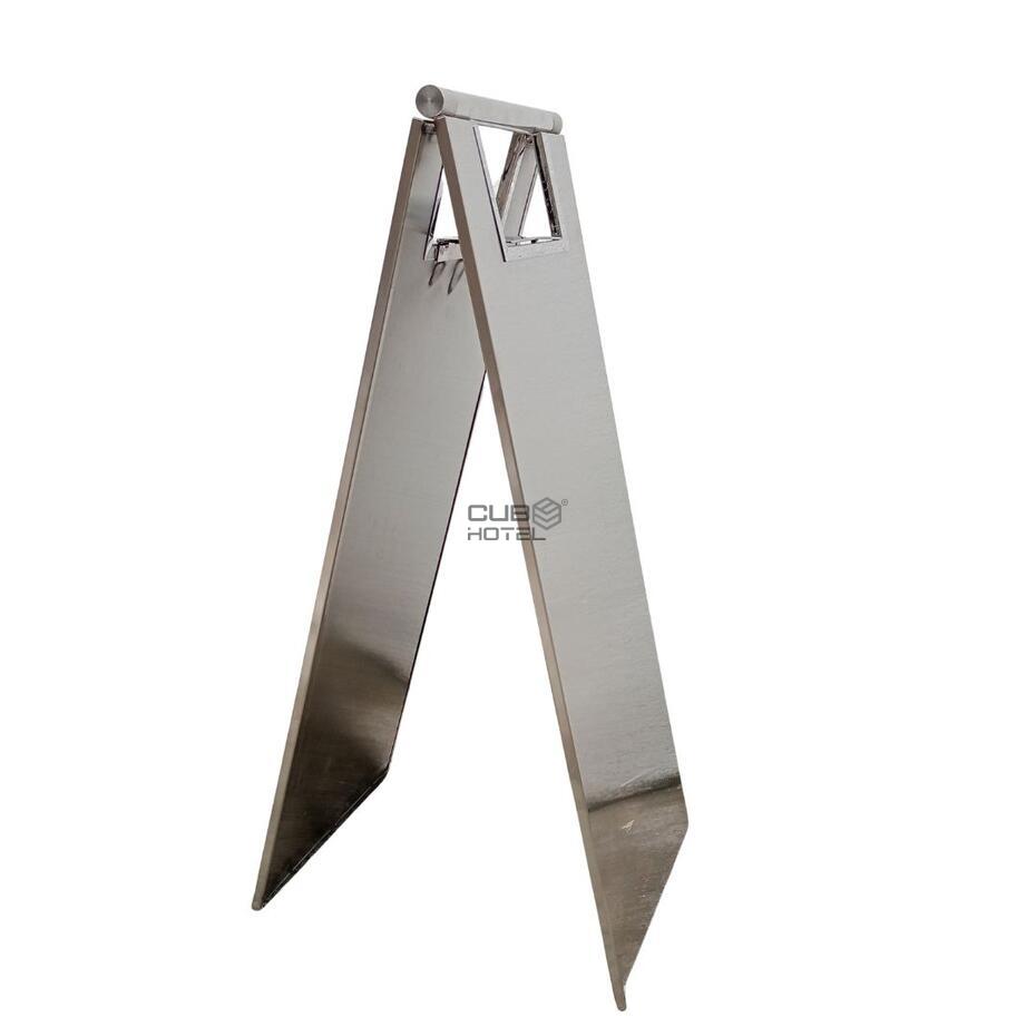 Sinal de Pavimento Inox Escovado