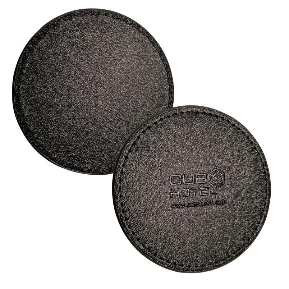Posavasos Polipiel Negra