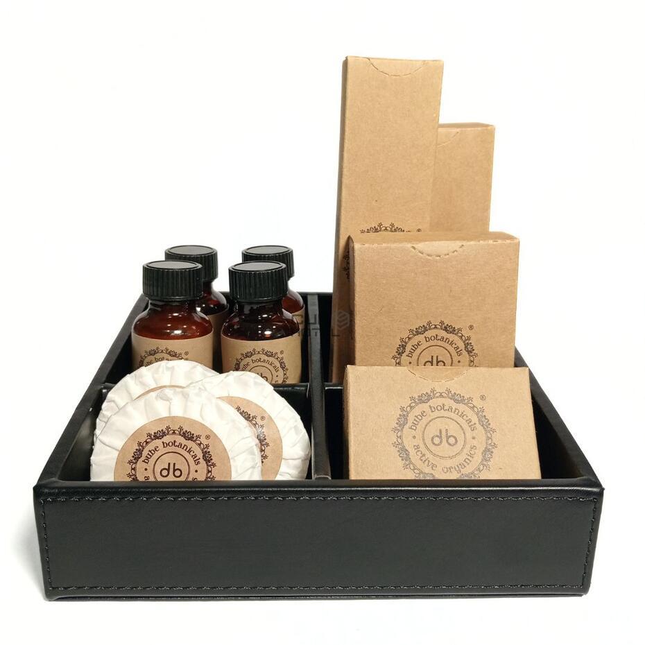 Faux Leather Amenities Tray 16x13 cm