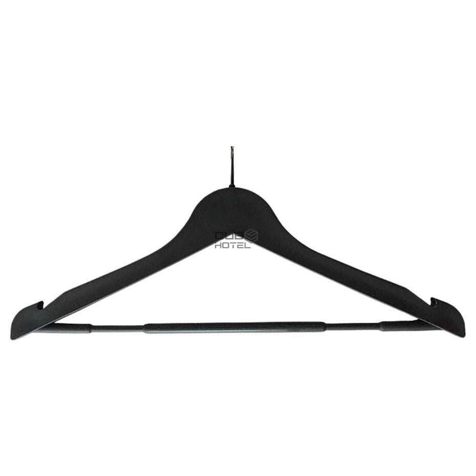 100 Premium Black Anti-Theft Plastic Hotel Hangers