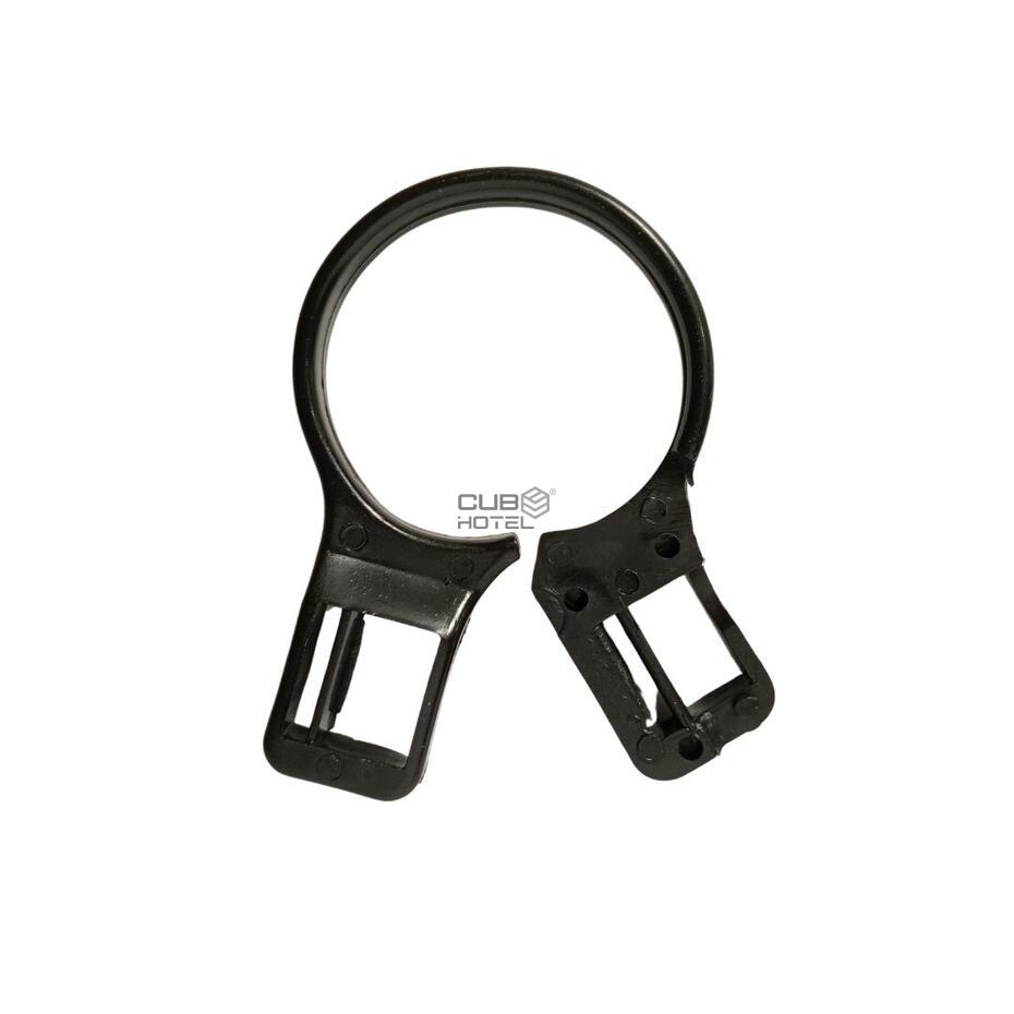100 Unid. Anel Plástico para Cabide Anti-roubo Preto