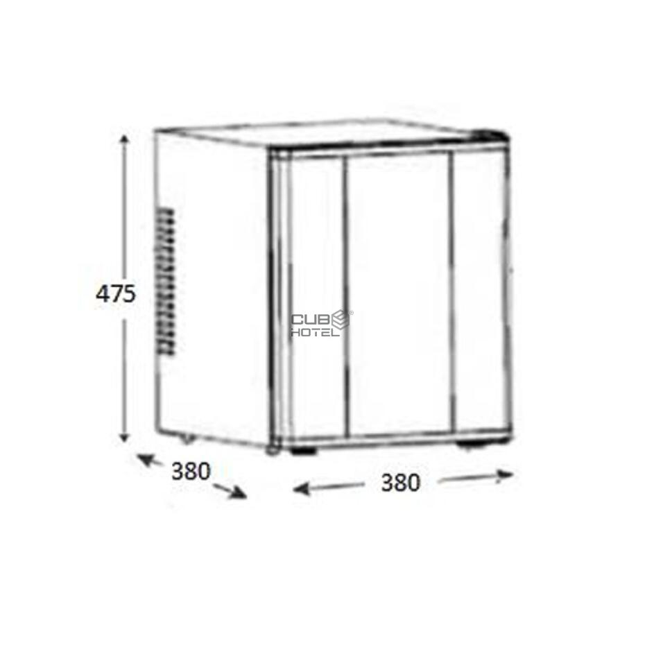 Silent Thermoelectric Hotel Minibar 30L