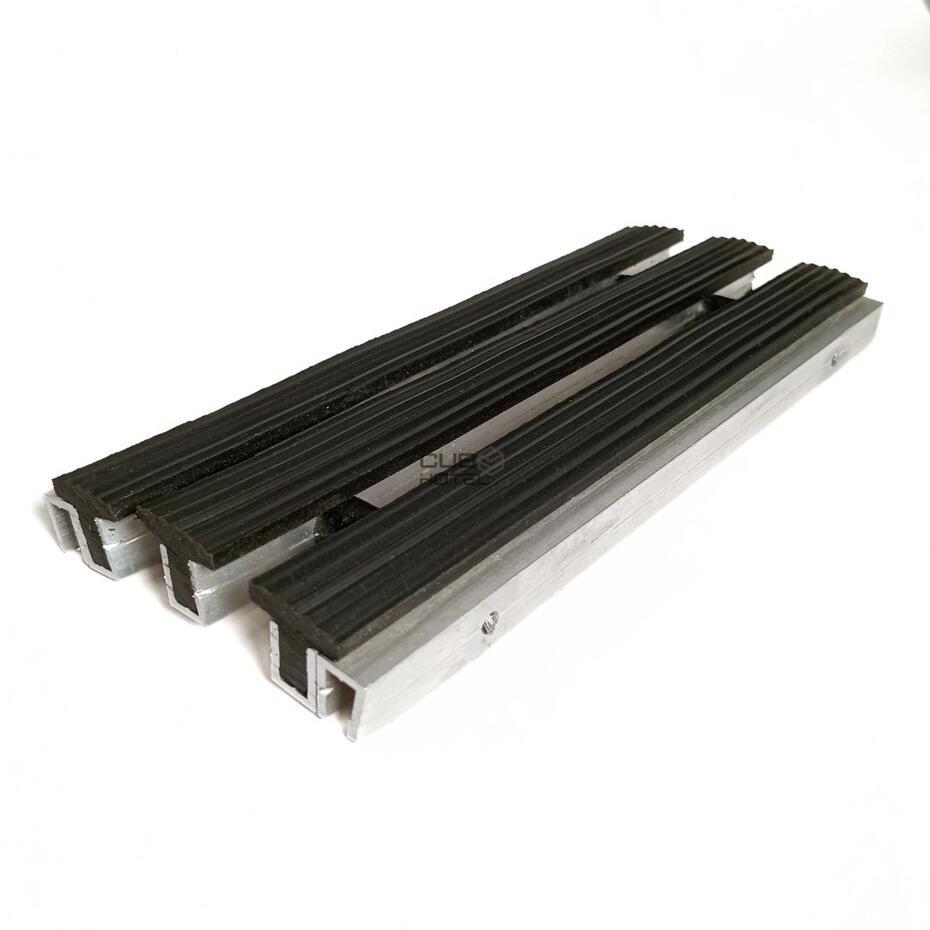 Aluminum/rubber mat Height 17mm T profile
