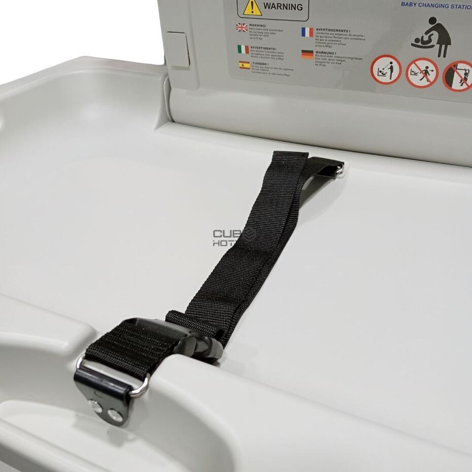Wall-Mounted Horizontal Baby Changing Station