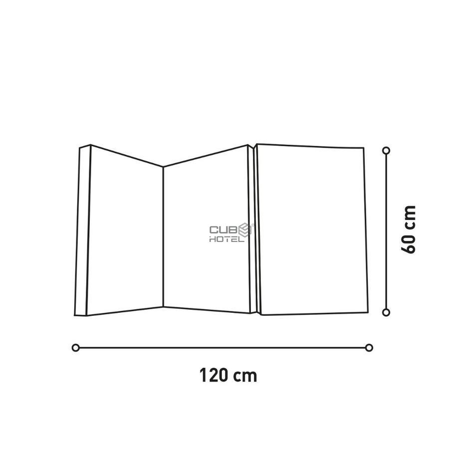 Grey Mattress for Travel Crib Hotel 60x120cm
