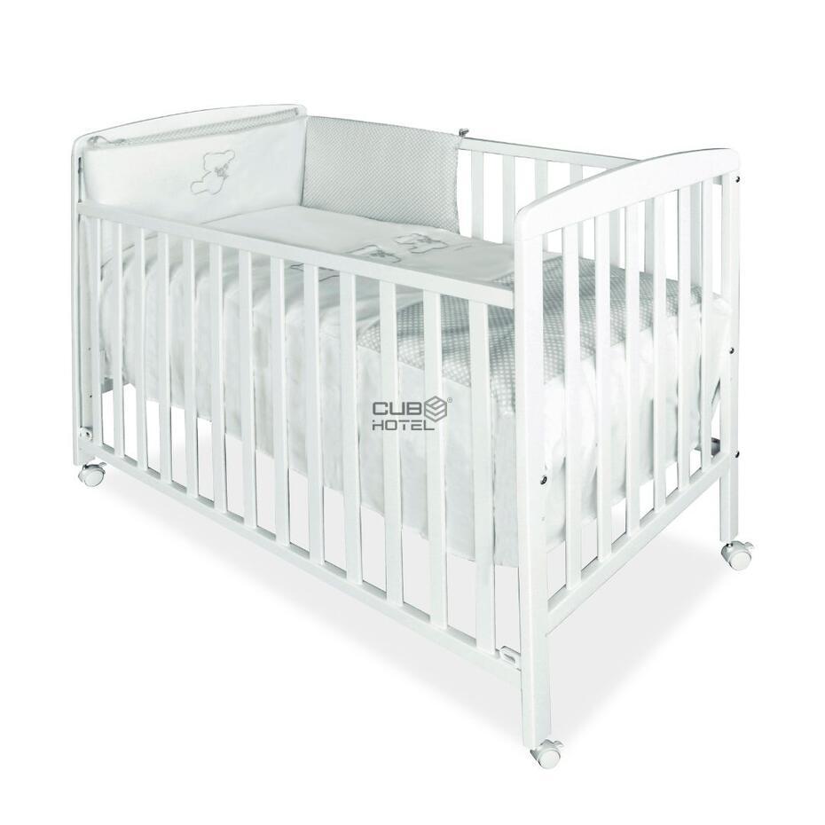 Beech Wood Crib with Wheels and Drop Side