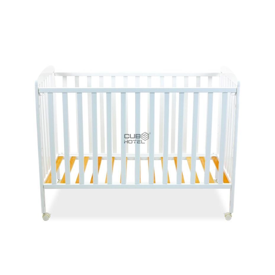 Beech Wood Crib with Wheels and Drop Side