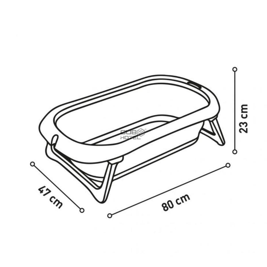 Foldable Baby Bathtub with Drainage System