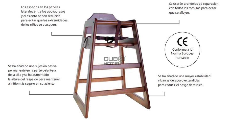 Trona para Bebes Madera Natural Clara