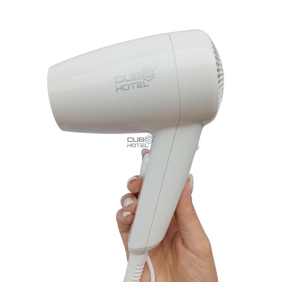 Secador Cabelo Parede 1200W com tomada máquina barbear 220V WC Hotel