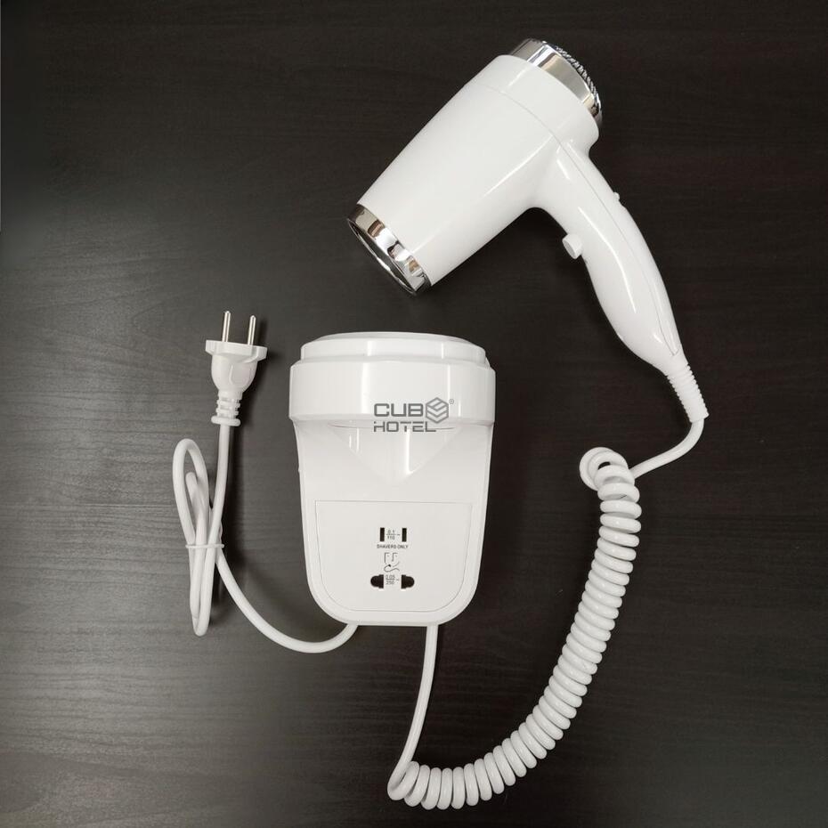 1800W Hotel Hair Dryer with Wall Socket
