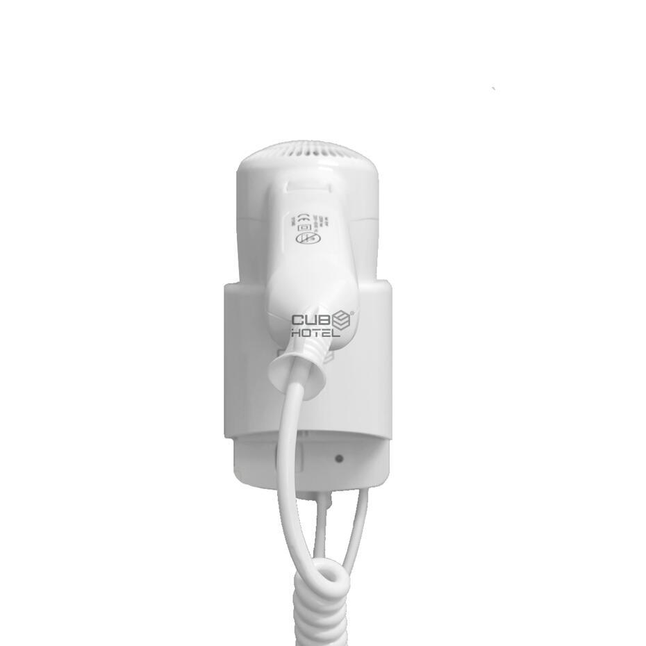 Secador de Cabelo Parede CuboHotel S1 1200W