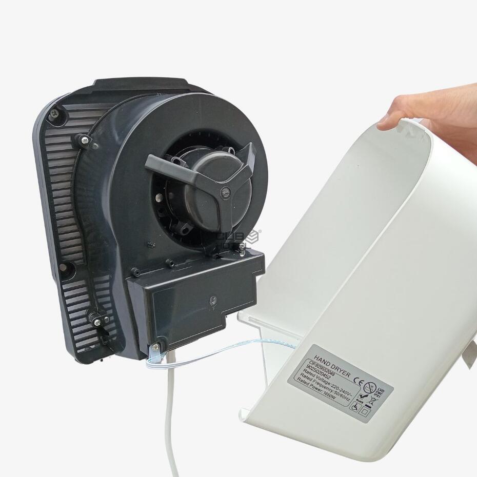 Automatic ABS White Hand Dryer for Public and Commercial Restrooms