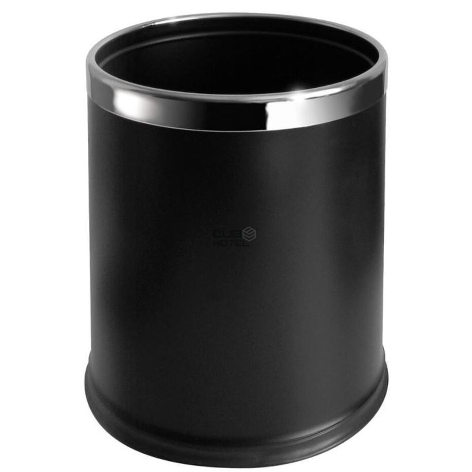 Double Bucket Hotel 10L Round Black with Recycling Separator
