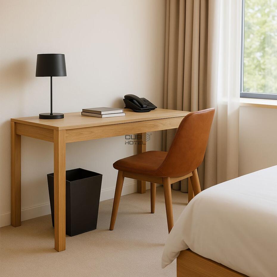 Faux Leather Square Waste Bin 5L for Hotels and Offices