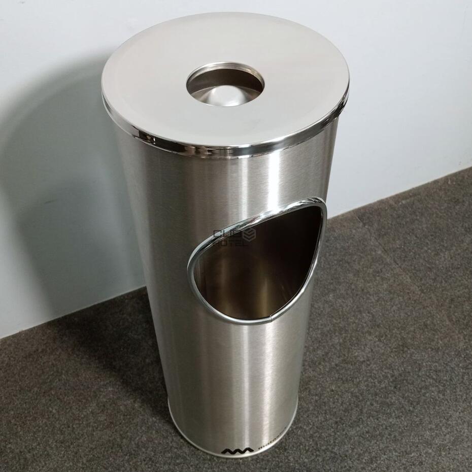 Stainless Steel Ashtray with Side Opening