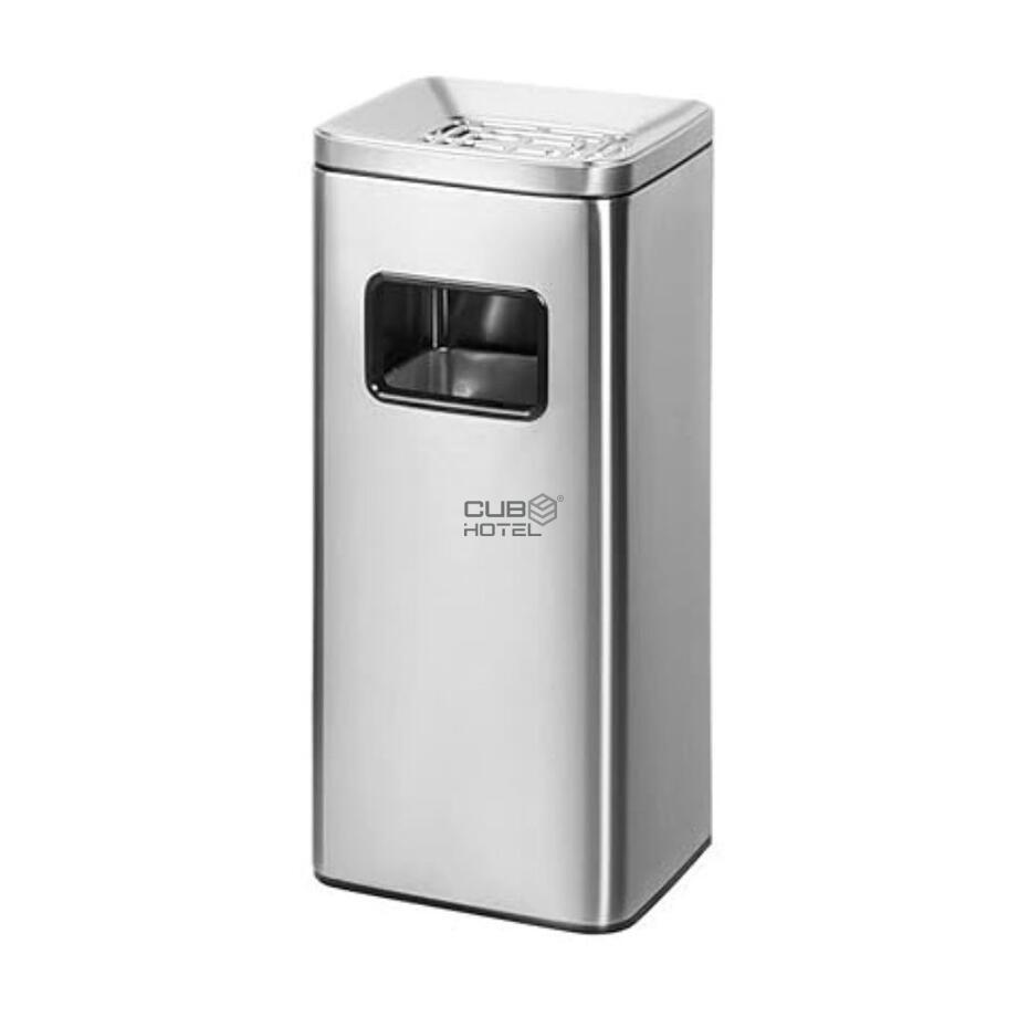 Stainless Steel Ashtray Bin 30L Fingerprint-Proof Finish