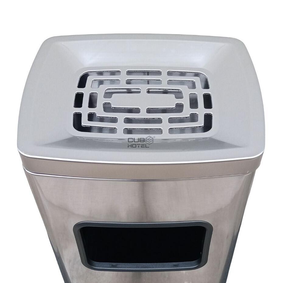 Stainless Steel Ashtray Bin 30L Fingerprint-Proof Finish