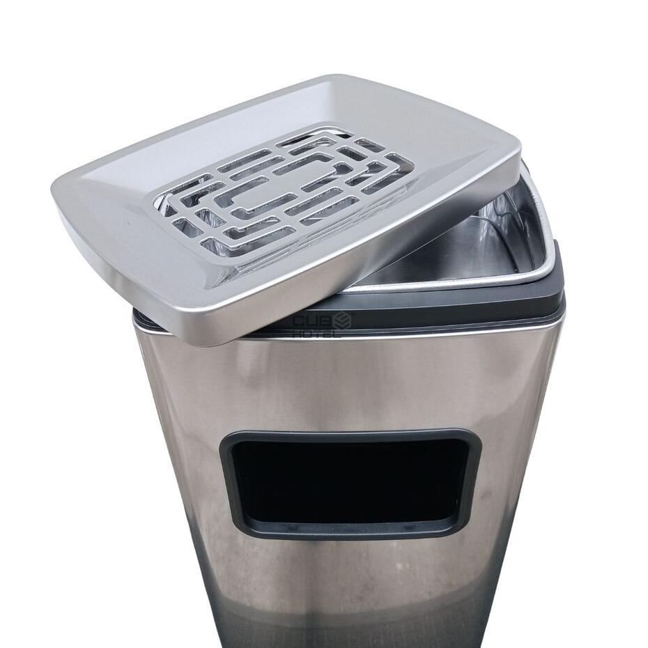 Stainless Steel Ashtray Bin 30L Fingerprint-Proof Finish