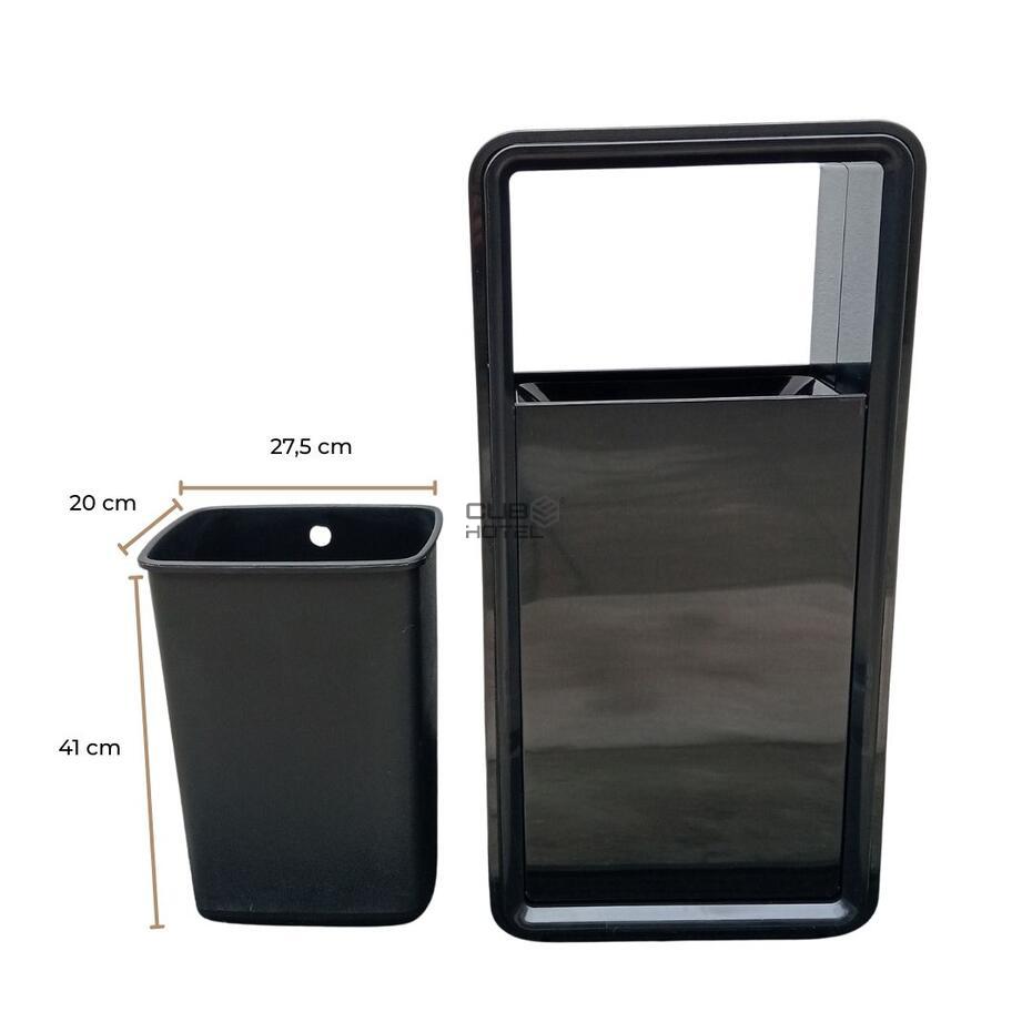 Brushed Stainless Steel Trash Bin