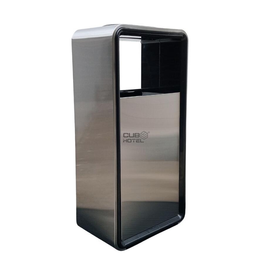 Cinzeiro Papeleira Aço Inox Escovado