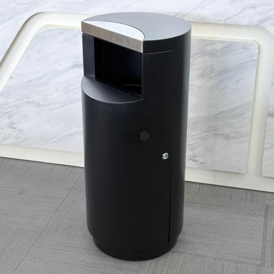 Papelera Exterior 45L Negra