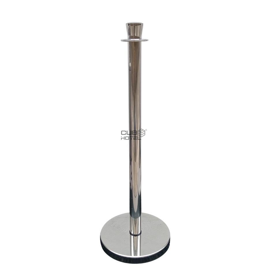 Poste Gestor de Fila Inox Brilhante