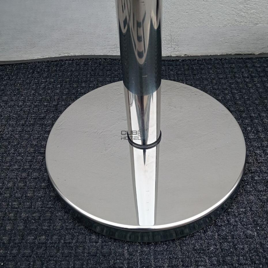 Poste Gestor de Fila Inox Brilhante