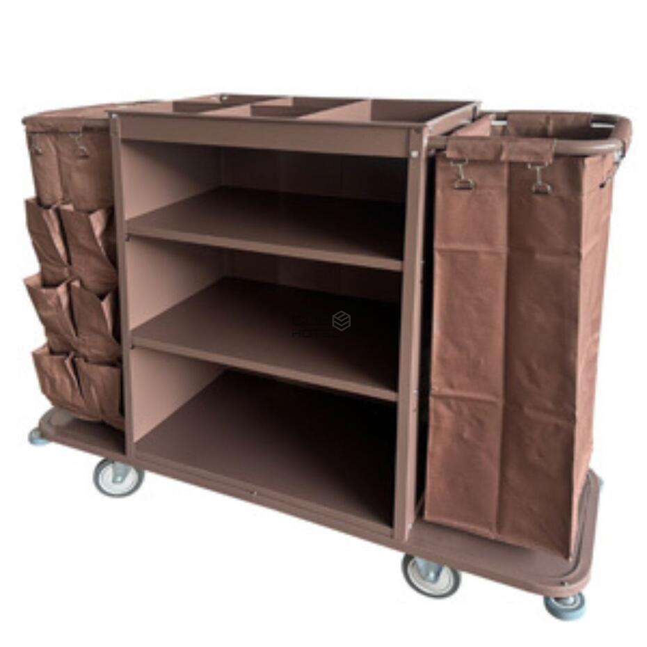 Carro Housekeeping Castanho 2 sacos