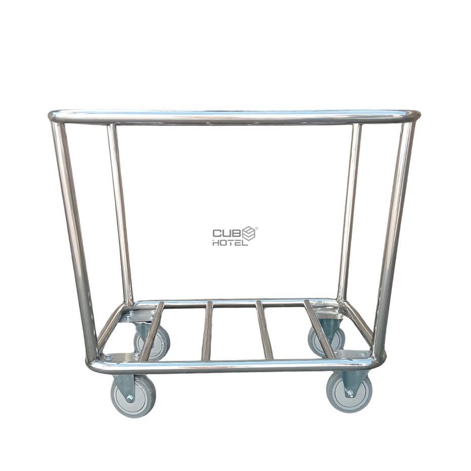 Rectangular Stainless Steel Laundry Cart 200L