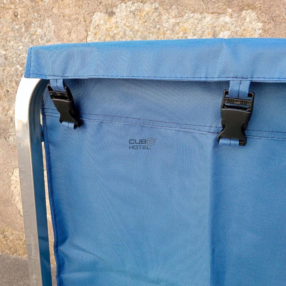 Carro de Lavandaria Inox 201 Dobrável Saco Azul 210L